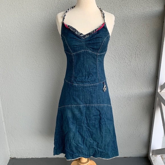 Apple Bottoms Dresses Apple Bottoms Halter Denim Dress Size 56 Poshmark